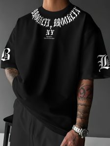 A popular Chicago mens T-shirt for summer 2025 Casual fashionable breathable and lightweight outdoor mens T-shirt