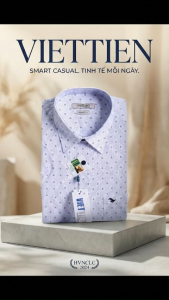 Áo sơ mi tay ngắn Việt Tiến size L