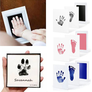 1/2Pcs ปลอดภัย Baby Hand Footprint Makers NO Touch ทารกแรกเกิดของที่ระลึกหมึก Pad ชุดของขวัญเด็กทารกใหม่สัตว์เลี้ยงสุนัข PAW พิมพ์