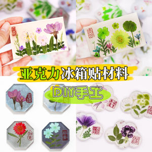 Acrylic Fridge Magnet DIY Material Kit Transparent Magnetic Stick-On Personalized Creative Decorations New 2025 Model