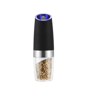 1 Chiếc Máy Xay Muối Và Tiêu Điện Tự Động Bằng Thép Không Gỉ Hoạt Động Bằng Một Tay Có Thể Điều Chỉnh Độ Thô Nhà Bếp Dụng Cụ Xay