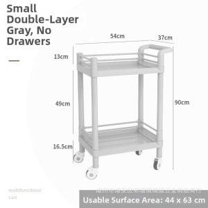 Double Drawer Medical Trolley