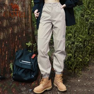 Cameljeans mùa thu quần chống nước mới giản dị dệt Quần thể thao cho phụ nữ