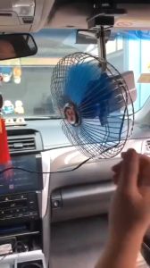 🇵🇭 12V/24V Clip-On Car Fan Portable Summer Cooling Fan Truck Vehicle Window Dashboard Strong Wind Air Cooler 6 Inch