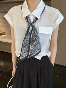 Áo Sơ Mi Không Tay Dáng Rộng Cổ Polo Phong Cách Hàn Quốc Mùa Hè Mới Cỡ Nhỏ Thường Ngày Tay Lỡ Áo Thun Thường