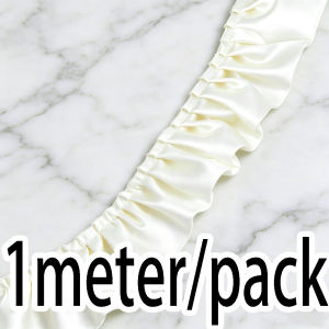 (1 Meter/roll)5.5cm Double-Layer Lace Ruffle Princess Skirt Accessory Handmade Design Diy Comfortable Fabric
