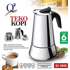 Alat Pembuat Kopi dan Teh Tanpa Ampas: Grinder Kopi Espresso Ala Barista Cafe Mokapot Teko Saringan Serbaguna Bahan Stainless