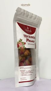 Teh Bunga Mawar Rose Flower Kemasan Toples Flower Tea Organik Kering Dried Alami 10gr