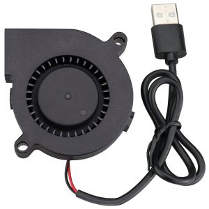 5015 6015 7515 USB Blower Fan 50mm 60mm 75mm 5V DC Brushless Turbine Turbo Cooling Fan for Helmet Laptop 3D Printer Ventilaiton