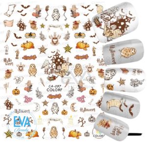 Miêng Dán Móng Tay 3D Nail Sticker Chủ Đề Lễ Hội Ma Halloween Party Ghost Boo CA095 CA096 CA097