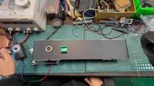 Small Desktop Conveyor Belt 12x50cm Mini Conveyor Cargo Lane Electric Production Line Conveyor Belt Teaching Equipment