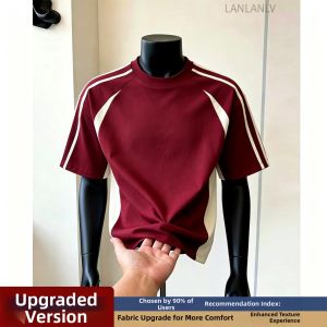 Colorblock Stripes Summer Short Sleeve Stylish T-Shirt
