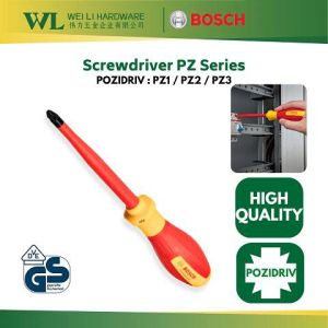 BOSCH Screwdriver PZ Series VDE/Skru Driver/Insulated Screw Driver/1000V/PZ1/PZ2/PZ3