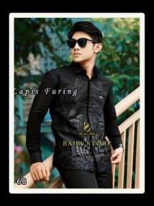 kemeja batik lapis furing batik pria lengan panjang