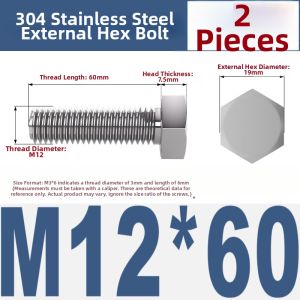 qd | 304 Stainless Steel Reverse Threaded Hex Head Screws M4