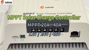 SRNE 20A/40A 12/24/36/48V High Quality Efficiency MPPT Solar Charge Controller Voc 60V / 100V (Ready Stock / 1-Year Warranty)