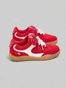 Warrior | Breathable Thick-soled Retro Red Womens Casual Shoes