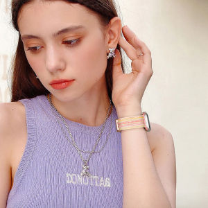 Nylon Strap for lWatch Ultra 49mm Series 10 9 8 7 6 5 4 3 2 1 SE 46mm 42mm 45mm 41mm 44mm 40mm 38mm Breathable and Lightweight Replacement Band