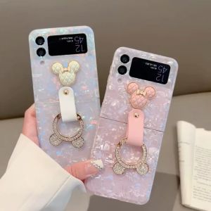 (CÓ SẴN)Ốp samsung galaxy Zflip4 - Z Flip4 - Z flip4 mickey Ring đeo giữa dễ thương