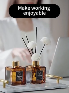 200ML Premium Reed Diffuser Fire-Free Aromatherapy Essential Oil Bedroom Air Freshener Long-Lasting