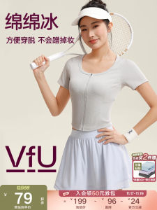 VfU Womens Slim Fit Sportswear Short Sleeve T-Shirt Yoga Tennis Fitness Running Quick Dry round Neck Top for Spring Summer