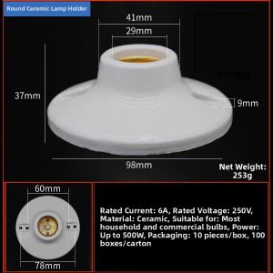 Outdoor Waterproof Ceramic Lamp Base