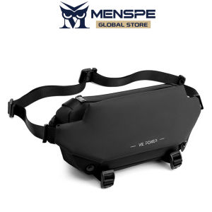 MENSPE Men Bag Casual Chest Bag Crossbody Bag Shoulder Bag Large Capacity Bag Waterproof Bag Men Fashion Multipocket Messenger Bag Nylon Chest Bag Travel Bag Sports Bag