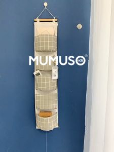 กระเป๋าผ้าเเขวน ที่แขวนเก็บของ ถุงผ้าเก็บของ ถุงแยกสัมภาระ ทนทาน ลดโลกร้อน ถุงช่องใส่ของแบบแขวนผนัง ถุงผ้าเเขวน มี4สีไห้เลือก