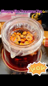 [Exclusive for Men] Ginseng Five Treasure Tea (10 packs/box) - Refreshing Anti-Fatigue Kidney-Tonifying Enhanced Vitality Metabolic Health Male Energy Health Supplement 人参五宝茶