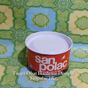 TANPA OBAT HARDENER Dempul Merk Sanpolac 1Kg 1Kilo
