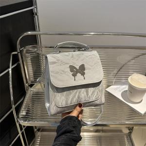 Túi Đeo Vai Vuông Thời Trang Xuân Hè 2024 Túi Xách Bướm Mềm Mại Túi Đeo Vai Thường Ngày Đa Năng INS Túi Đeo Vai Hai Vai