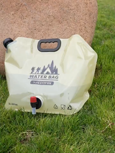 ตั้งแคมป์ถุงน้ำ 8L ความจุขนาดใหญ่ กระเป๋าใส่น้ํา ไม่รั่วซึม อเนกประสงค์ เดินป่า พับถุงน้ำหนาสำหรับสําหรับตั้งแคมป์