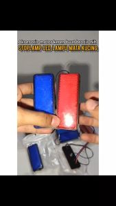Lampu Rem Stop / Lampu Mata Kucing Motor Universal Vario Beat Mio Vixion CB Scoopy Nmax / Lampu Tambahan Motor LED 2 Mode Running Kedip