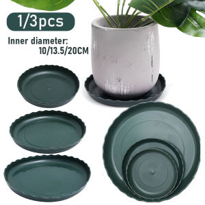 YESPERY 1/3Pcs Plant Tray 10/13.5/20cm Thickened Drip Tray Plastic Drain Tray Indoor Outdoor Flower Pot Base