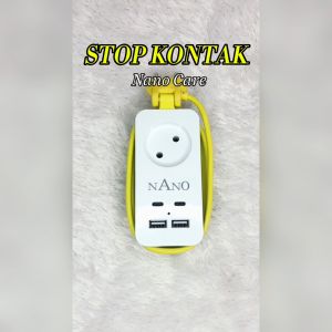 Stop Kontak Traveling 1 Lubang Saklar+ 4 Port USB/1 Lubang Saklar+2 Port USB+2 Type C