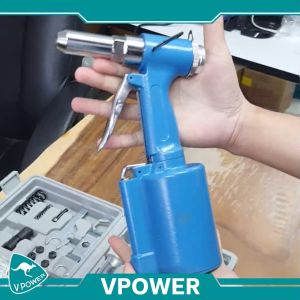 VPOWER V-4201 เครื่องย้ำตะปูรีเวทลม (3/16 5/32 1/8 3/32 นิ้ว)