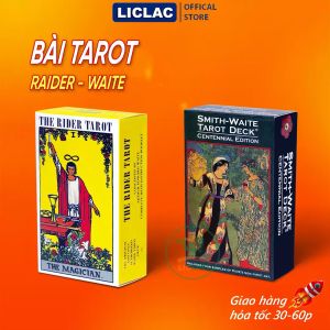 Bài Tarot The Rider Tarot The Magician - Smith Waite Tarot Centennial Edition 78 lá giấy dày cán màng 2 mặt Cao Cấp