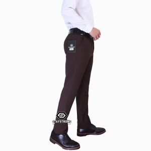 STAYSTRONG - celana formal slimfit pria | celana kantor slimfit | celana kerja slimfit premium warna coklat