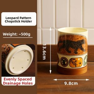 Retro Stylish Drill-Free Chopsticks Organizer