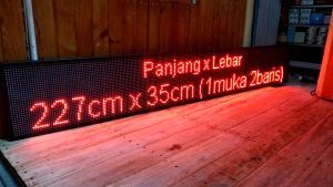 Running Text Jumbo 227 x 35cm Outdoor Waterproof Wifi 1muka
