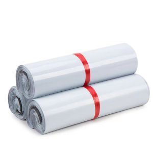 Hollywood ซองไปรษณีย์ สีขาว 100ใบ คุณภาพเกรดA ราคาถูก กันน้ำ (หนา/เหนียว/ผิวมันวาว) ถุงไปรษณีย์ ถุงพัสดุ ถุง ซองไปรษณีย์พลาสติก