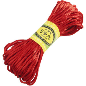 Suomi 2.5mm Width Polyester Braided Long Rope DIY Chinese Knot Weaving 20m/bundle