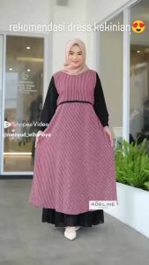 Aulia syarii seruty bebydoll mayung /gamis syarii ceruty bebydoll kombinasi