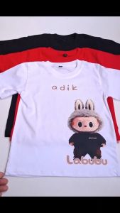 kaos anak Labubu (GRATIS NAMA) usia 1-11th atasan anak bahan katun combed 30s