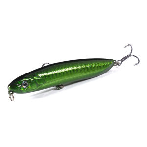 1pc Pencil Fishing Lure set 9.5Cm-18G-6# Snake Head Lure Hard Bait Artificial Sinking Bait for Bass pike Fishing Wobblers