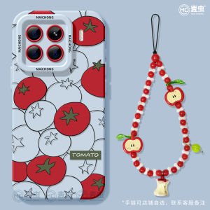 Silicone Phone Case for Xiaomi 17 pro 13 Ultra 12 pro Max 14 Youth Edition Full Cover Anti-Fall Womens Style Tomato Pattern