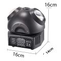 Đèn Bi Disco LED RGBW 36W Mini Beetle Với Máy Chiếu Đầu Chuyển Động Laser Xanh Cho Hiệu Ứng Ánh Sáng Sân Khấu Trình Diễn Tiệc Đêm, Điều Khiển DMX512. 