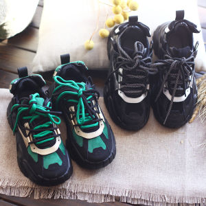 รองเท้าผ้าใบพื้นหนาสไตล์คุณพ่อสำหรับผู้หญิง รองเท้าลำลองแบบสวมหัวสี่เหลี่ยม ทรงหัวมน พื้นยาง สวมใส่สบาย ฤดูใบไม้ร่วง 2019