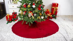Christmas tree skirt knitted tree skirt apron Christmas tree decoration Christmas gift home decoration