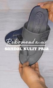 Sandal Jepit Kulit Pria Model Terbaru Non Slip Anti Licin Kualitas Premium
